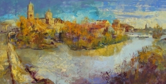 Salamanca desde el puente romano - 60x120