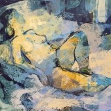 Desnudo en azules - 38x46