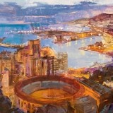 Málaga entre dos luces - 54x73