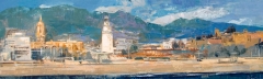 Málaga desde el mar - 73x22