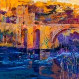 Toledo sobre el puente - 100x100 cm