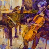 Composicion para piano y violonchelo - 100x100