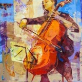 Violonchelista - 33x24 cm