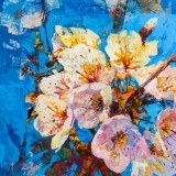 Flores de cerezo - 100x100 cm