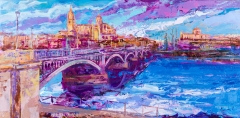 Salamanca magenta - 100x49 cm