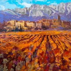 Viñedos en La Rioja (España) - 100x100 cm