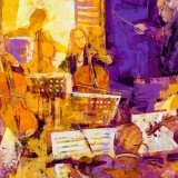 Prueba de orquesta - 100x100 cm