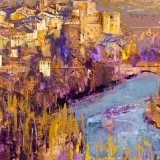 Nieve de Otoño en Puebla de Sanabria - 100x100 cm