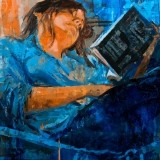 Lectura relajada - 35x35 cm