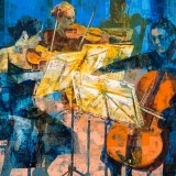 Concierto de cámara - 100x100 cm